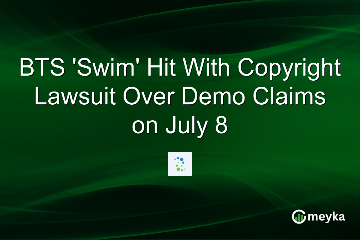 BTS ‘Swim’ Hit With Copyright Lawsuit Over Demo Claims on July 8