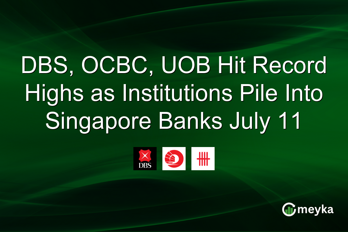 DBS, OCBC, UOB Hit Record Highs as Institutions Pile Into Singapore Banks July 11