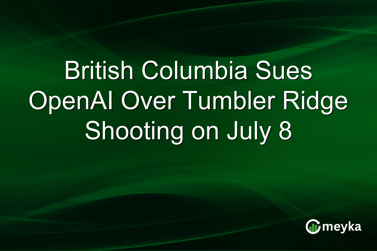 British Columbia Sues OpenAI Over Tumbler Ridge Shooting on July 8