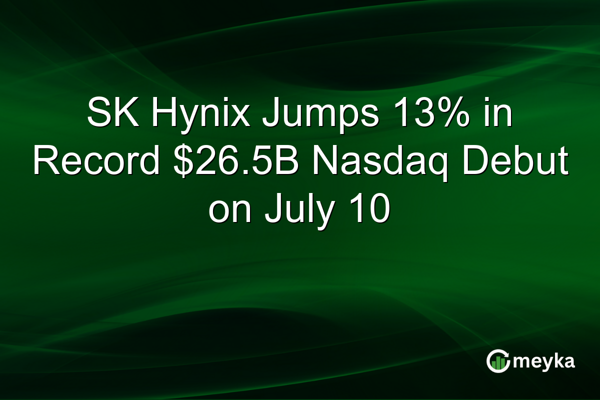 SK Hynix Jumps 13% in Record $26.5B Nasdaq Debut on July 10