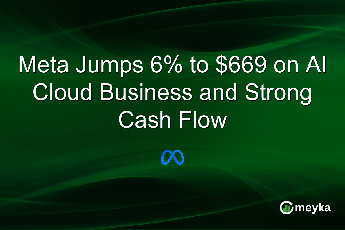 Meta Jumps 6% to $669 on AI Cloud Business and Strong Cash Flow