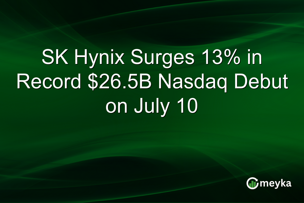 SK Hynix Surges 13% in Record $26.5B Nasdaq Debut on July 10