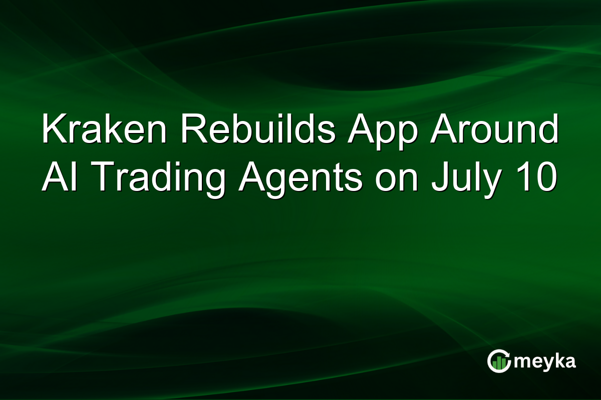 Kraken Rebuilds App Around AI Trading Agents on July 10