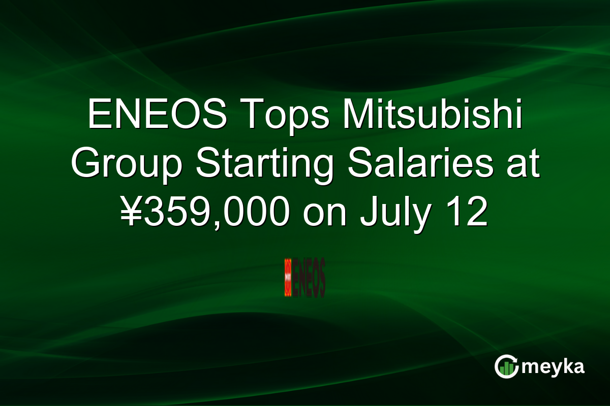 ENEOS Tops Mitsubishi Group Starting Salaries at ¥359,000 on July 12