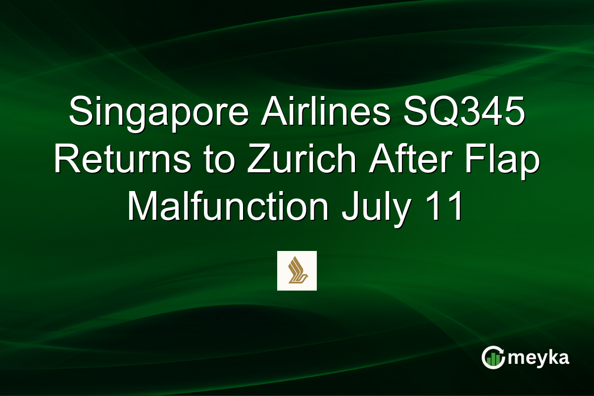 Singapore Airlines SQ345 Returns to Zurich After Flap Malfunction July 11