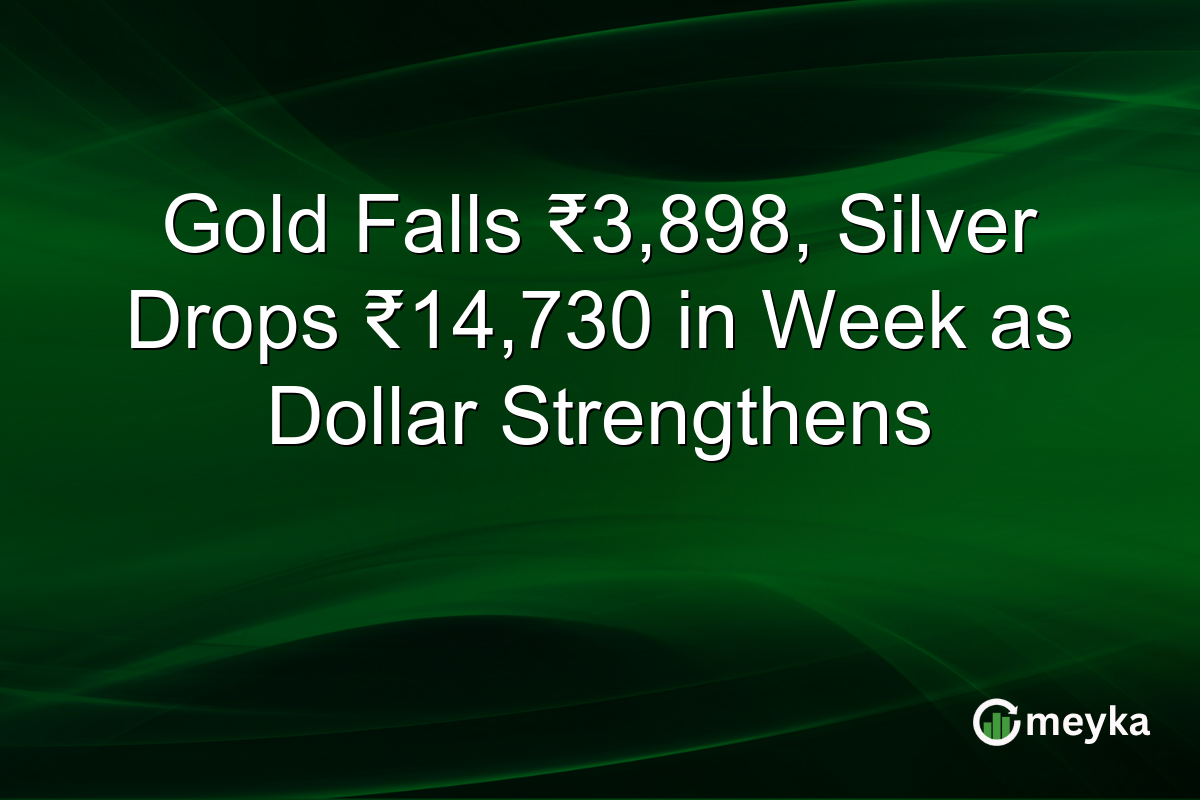 Gold Falls ₹3,898, Silver Drops ₹14,730 in Week as Dollar Strengthens