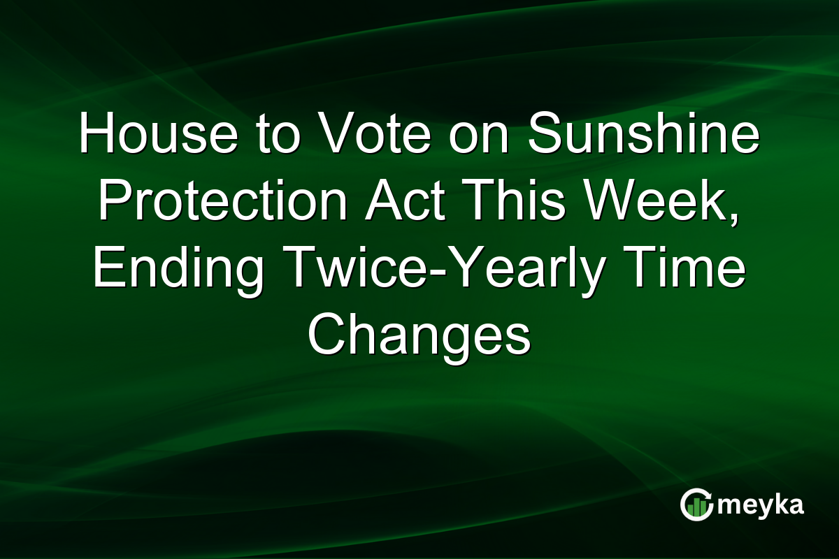 House to Vote on Sunshine Protection Act This Week, Ending Twice-Yearly Time Changes