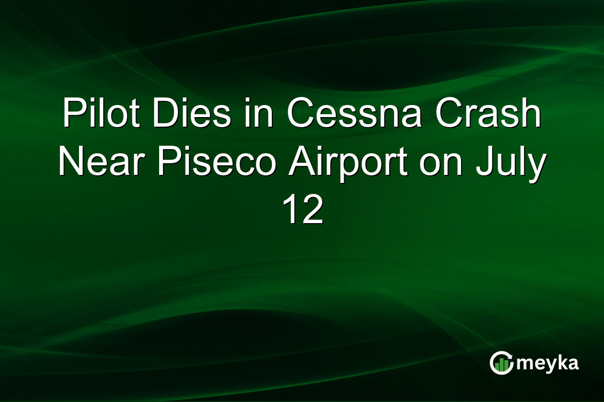 Pilot Dies in Cessna Crash Near Piseco Airport on July 12