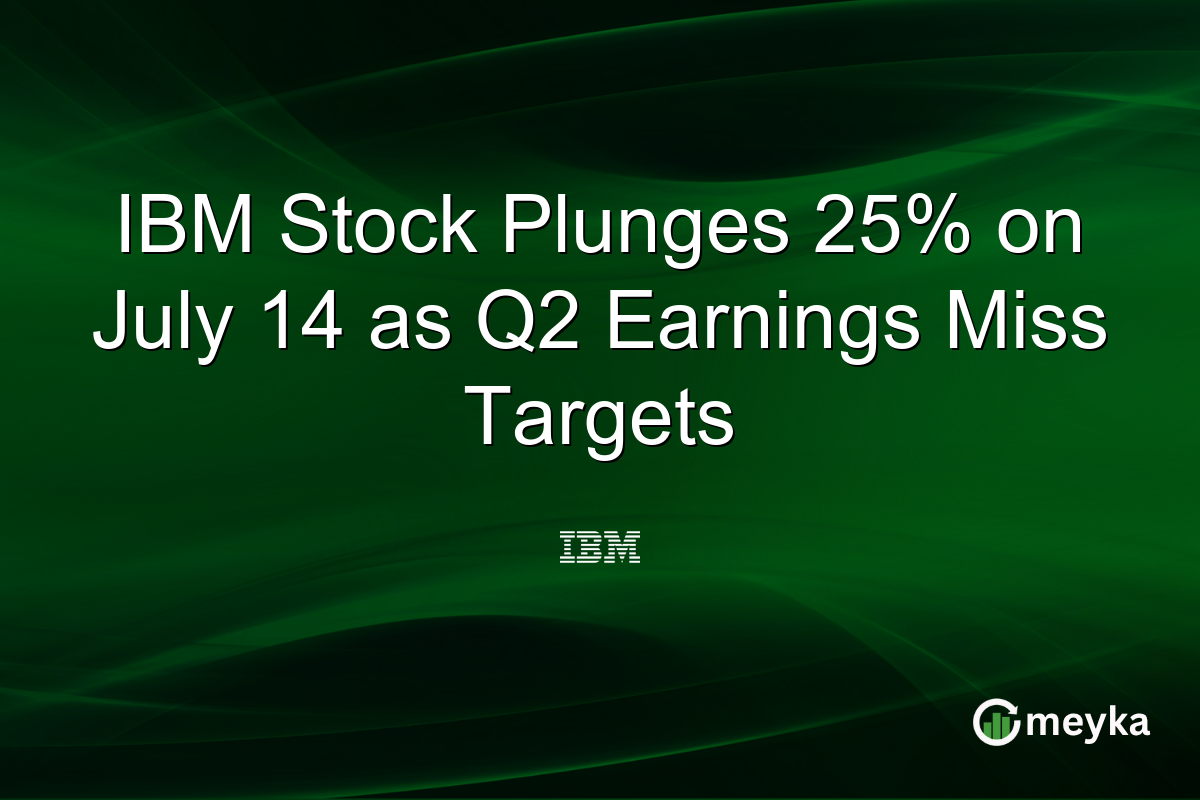 IBM Stock Plunges 25% on July 14 as Q2 Earnings Miss Targets