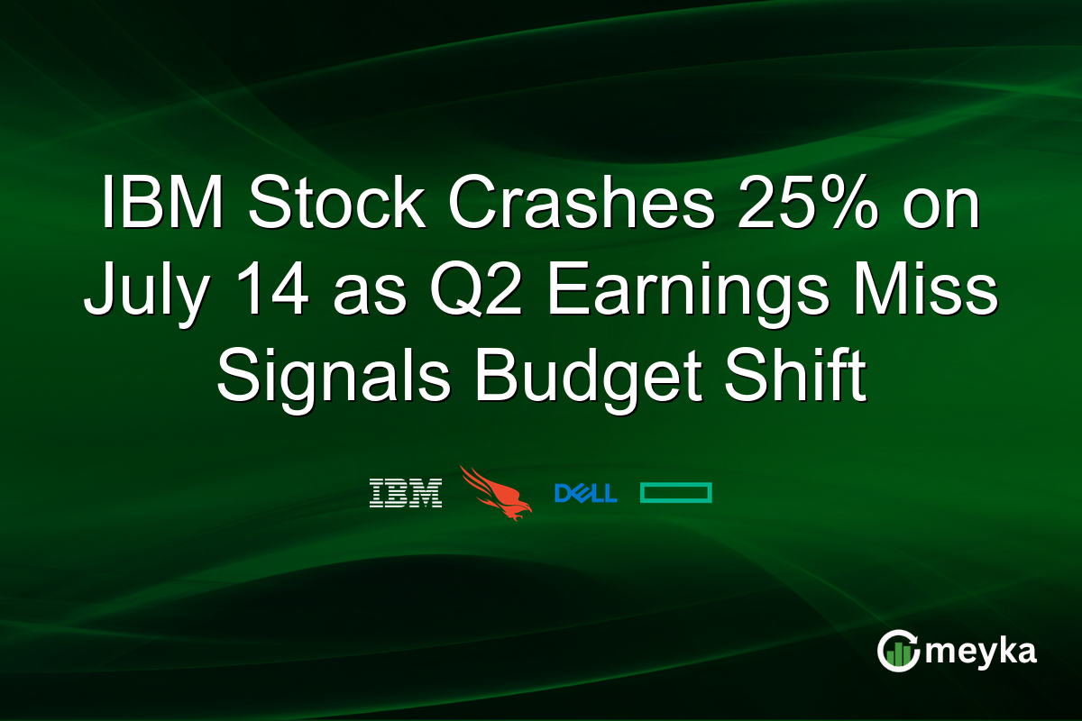 IBM Stock Crashes 25% on July 14 as Q2 Earnings Miss Signals Budget Shift