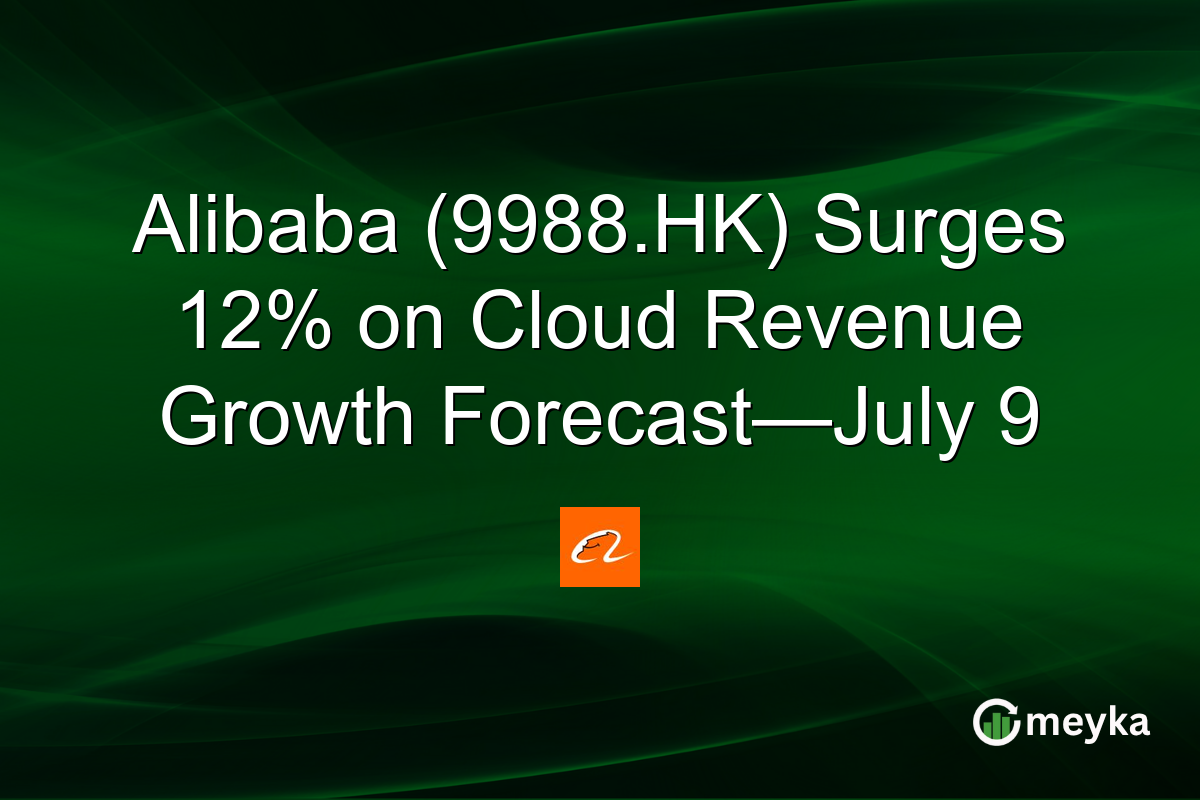Alibaba (9988.HK) Surges 12% on Cloud Revenue Growth Forecast—July 9