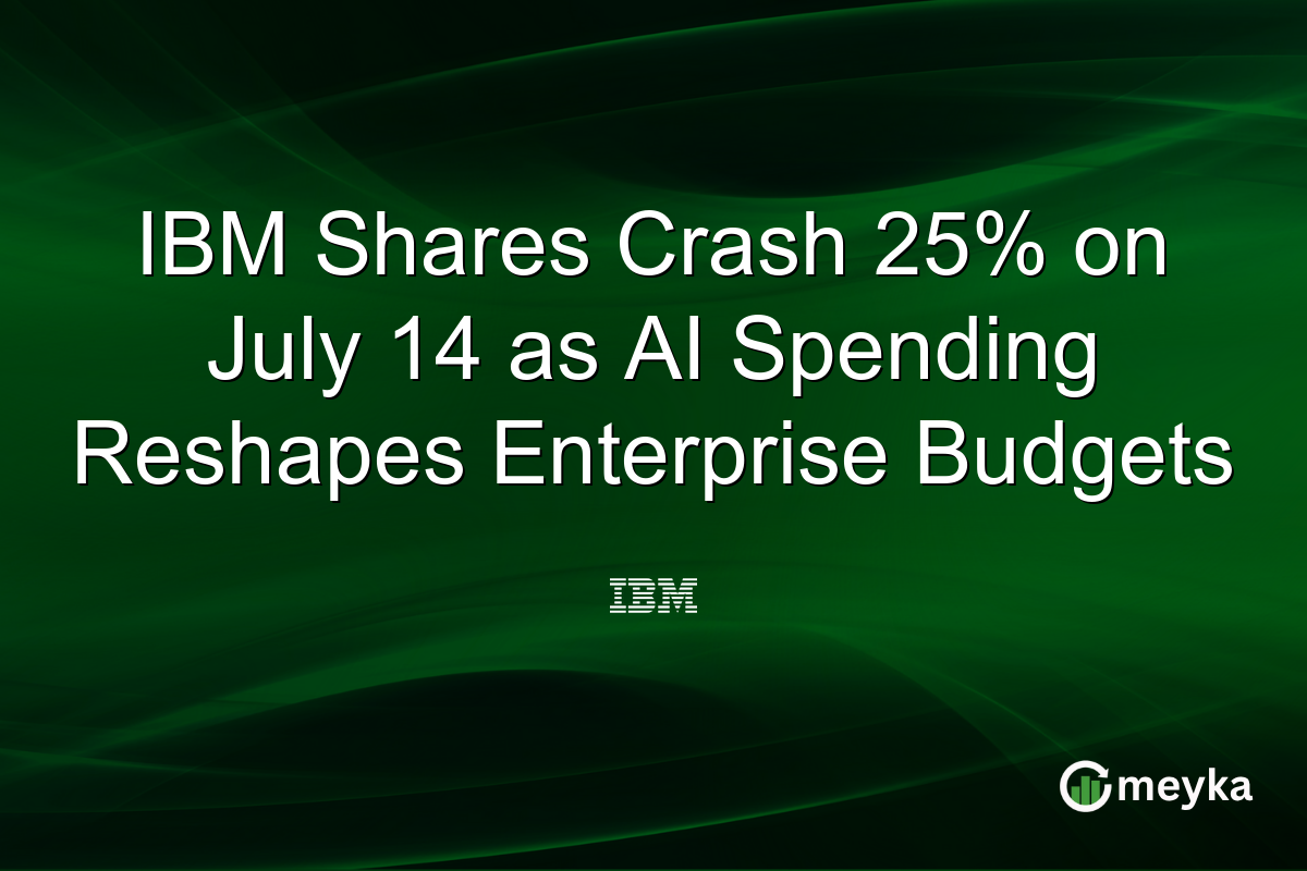 IBM Shares Crash 25% on July 14 as AI Spending Reshapes Enterprise Budgets