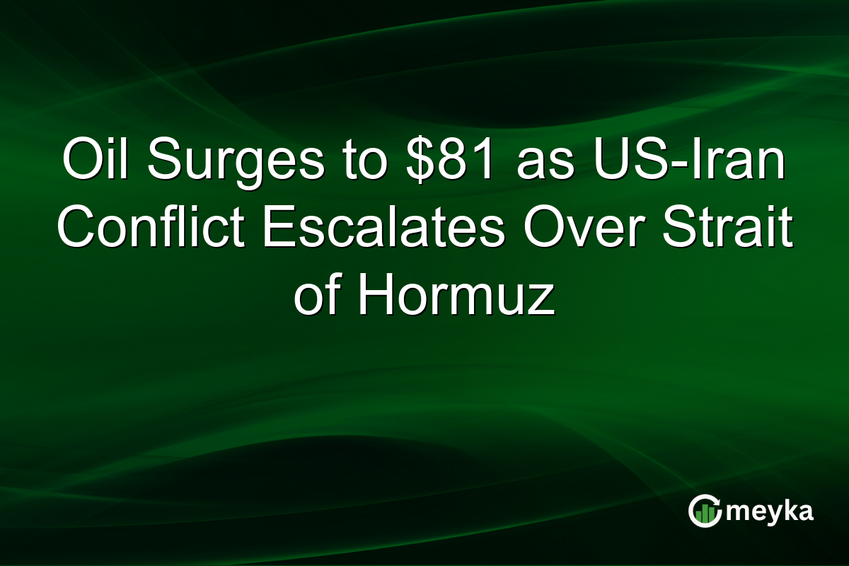 Oil Surges to $81 as US-Iran Conflict Escalates Over Strait of Hormuz
