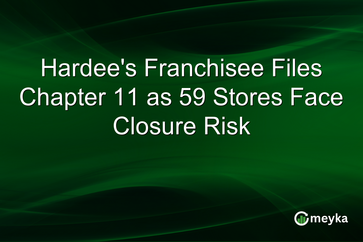 Hardee’s Franchisee Files Chapter 11 as 59 Stores Face Closure Risk