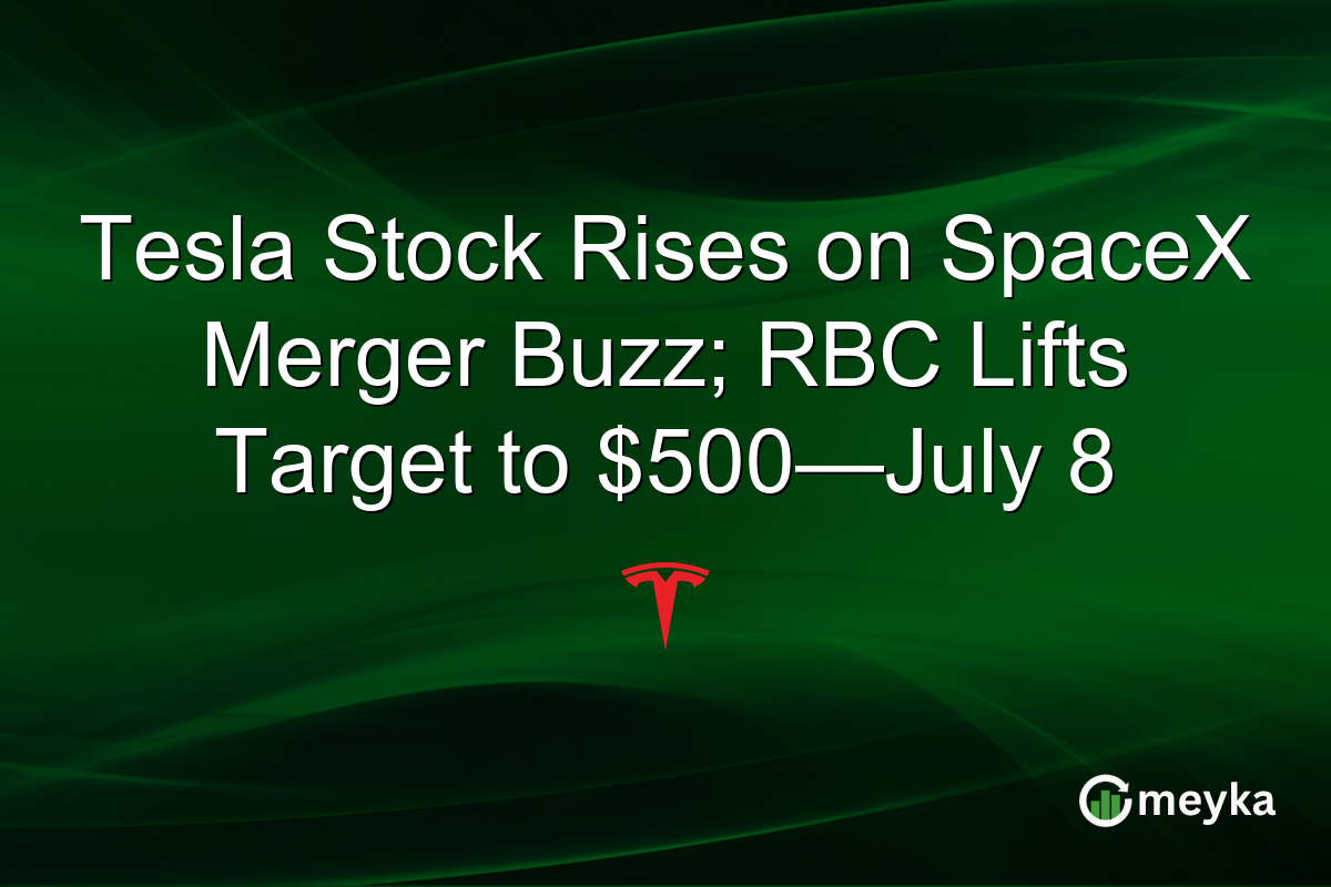 Tesla Stock Rises on SpaceX Merger Buzz; RBC Lifts Target to $500—July 8