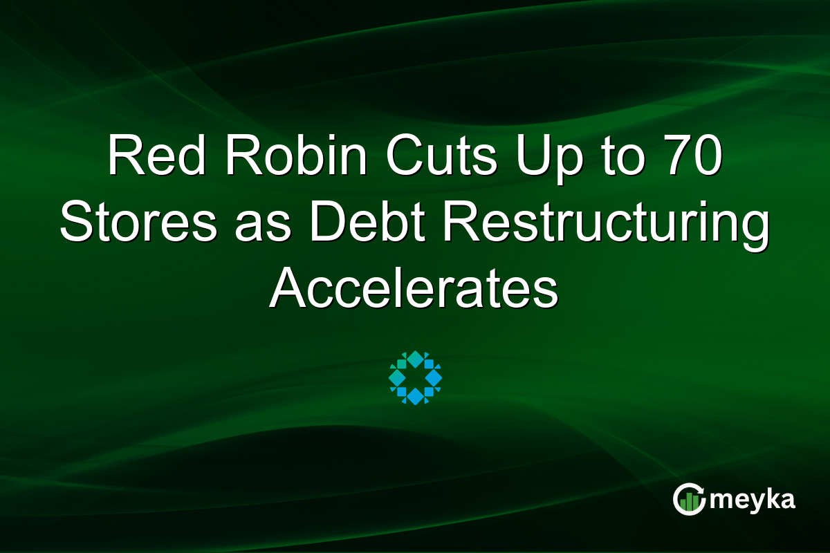 Red Robin Cuts Up to 70 Stores as Debt Restructuring Accelerates