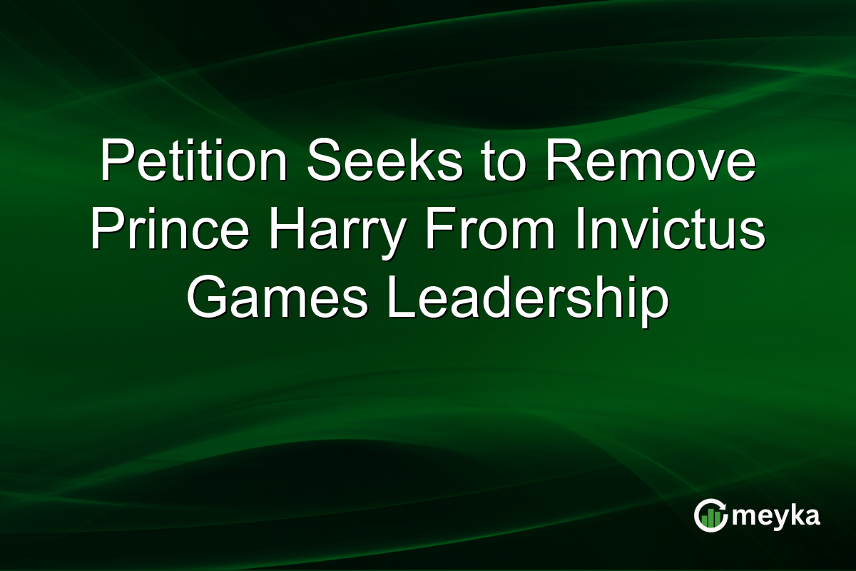 Petition Seeks to Remove Prince Harry From Invictus Games Leadership