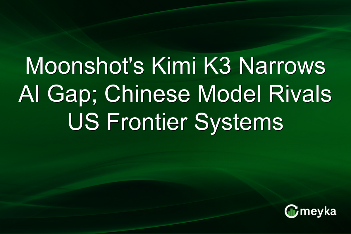 Moonshot’s Kimi K3 Narrows AI Gap; Chinese Model Rivals US Frontier Systems