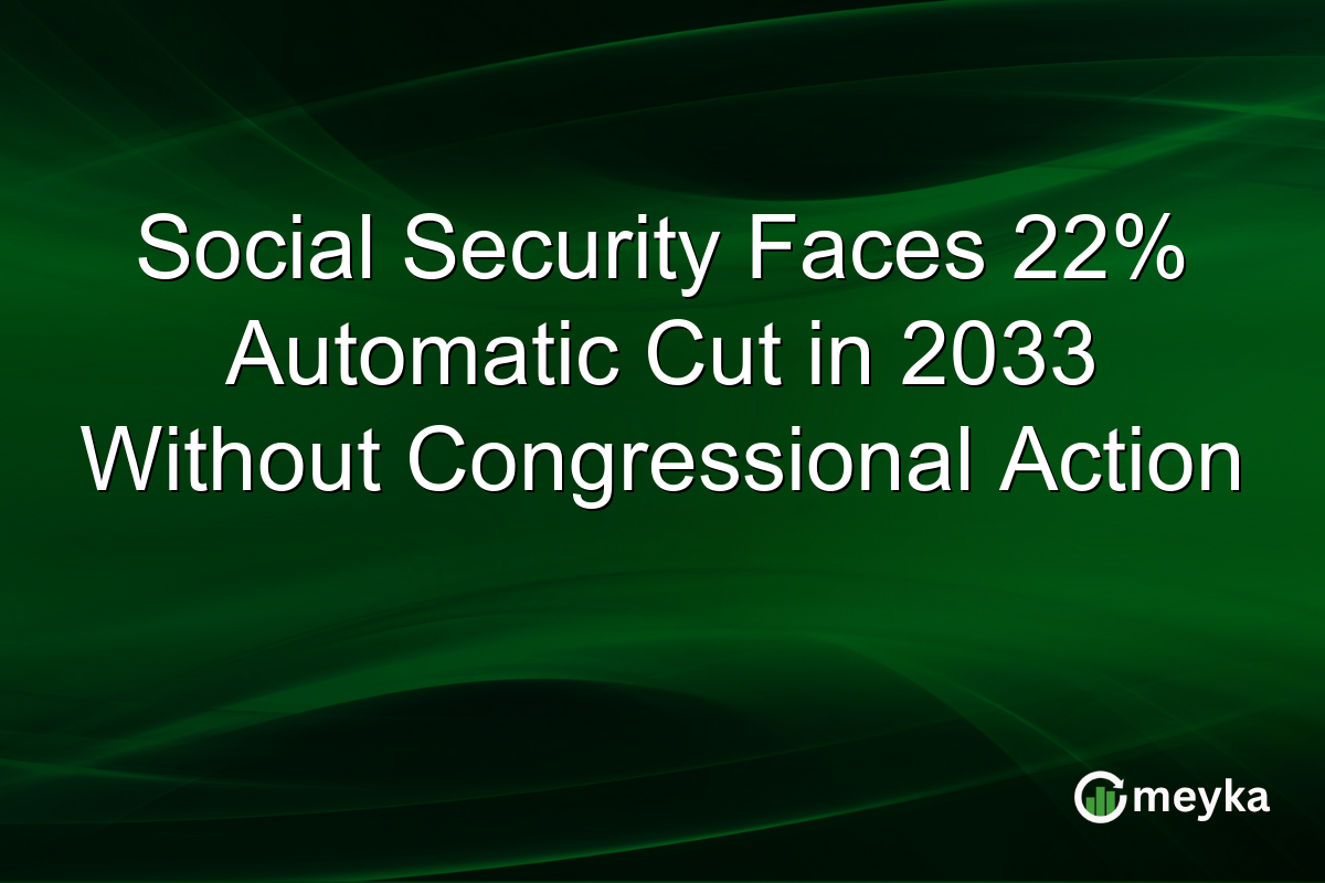 Social Security Faces 22% Automatic Cut in 2033 Without Congressional Action