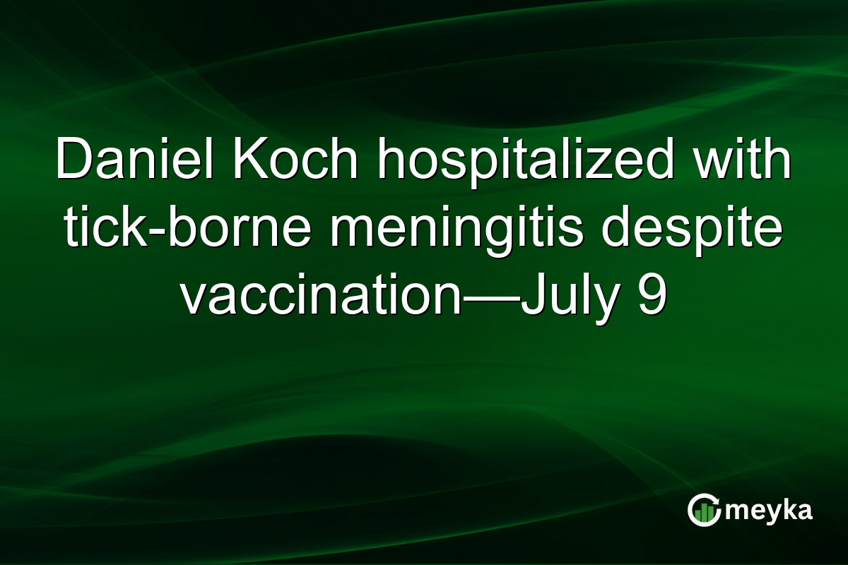 Daniel Koch hospitalized with tick-borne meningitis despite vaccination—July 9