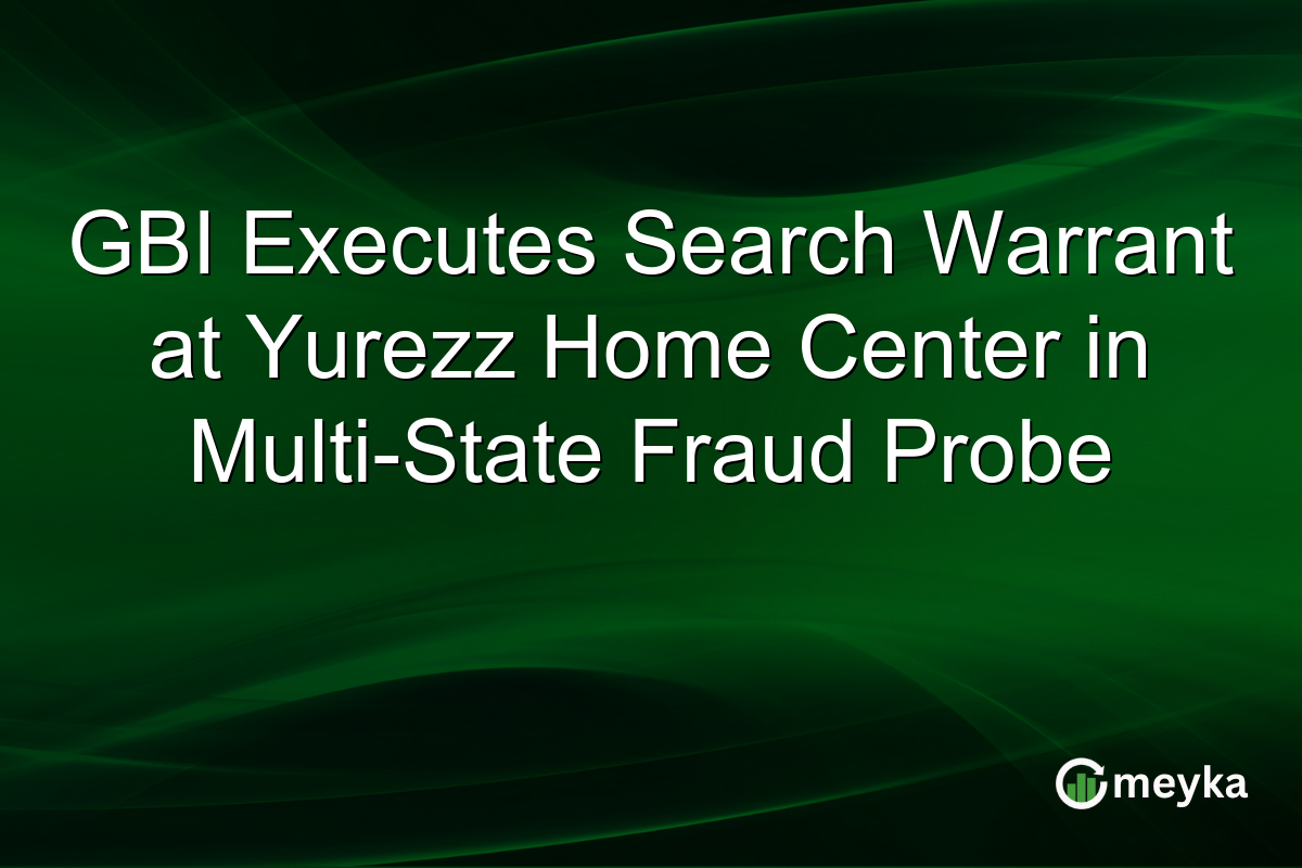GBI Executes Search Warrant at Yurezz Home Center in Multi-State Fraud Probe