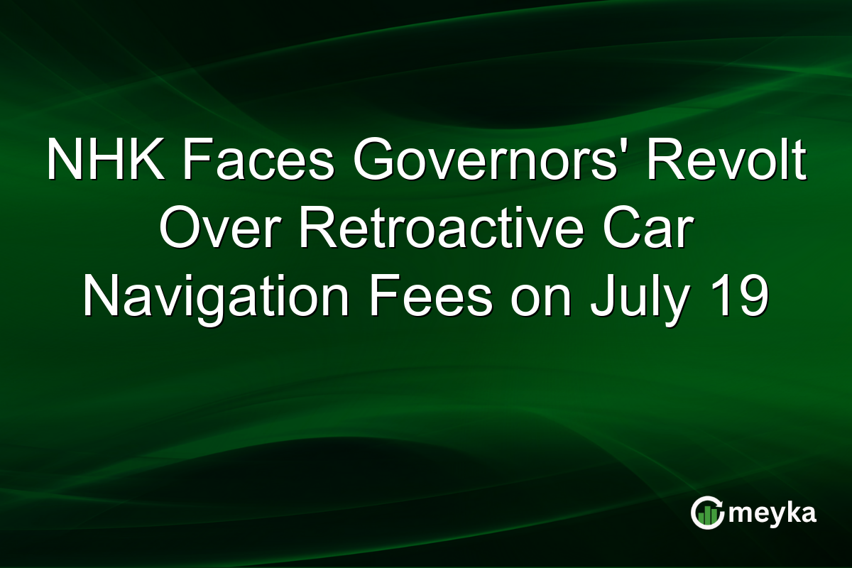 NHK Faces Governors’ Revolt Over Retroactive Car Navigation Fees on July 19