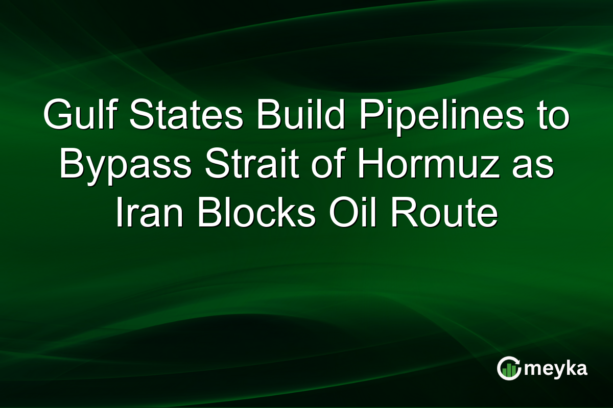 Gulf States Build Pipelines to Bypass Strait of Hormuz as Iran Blocks Oil Route