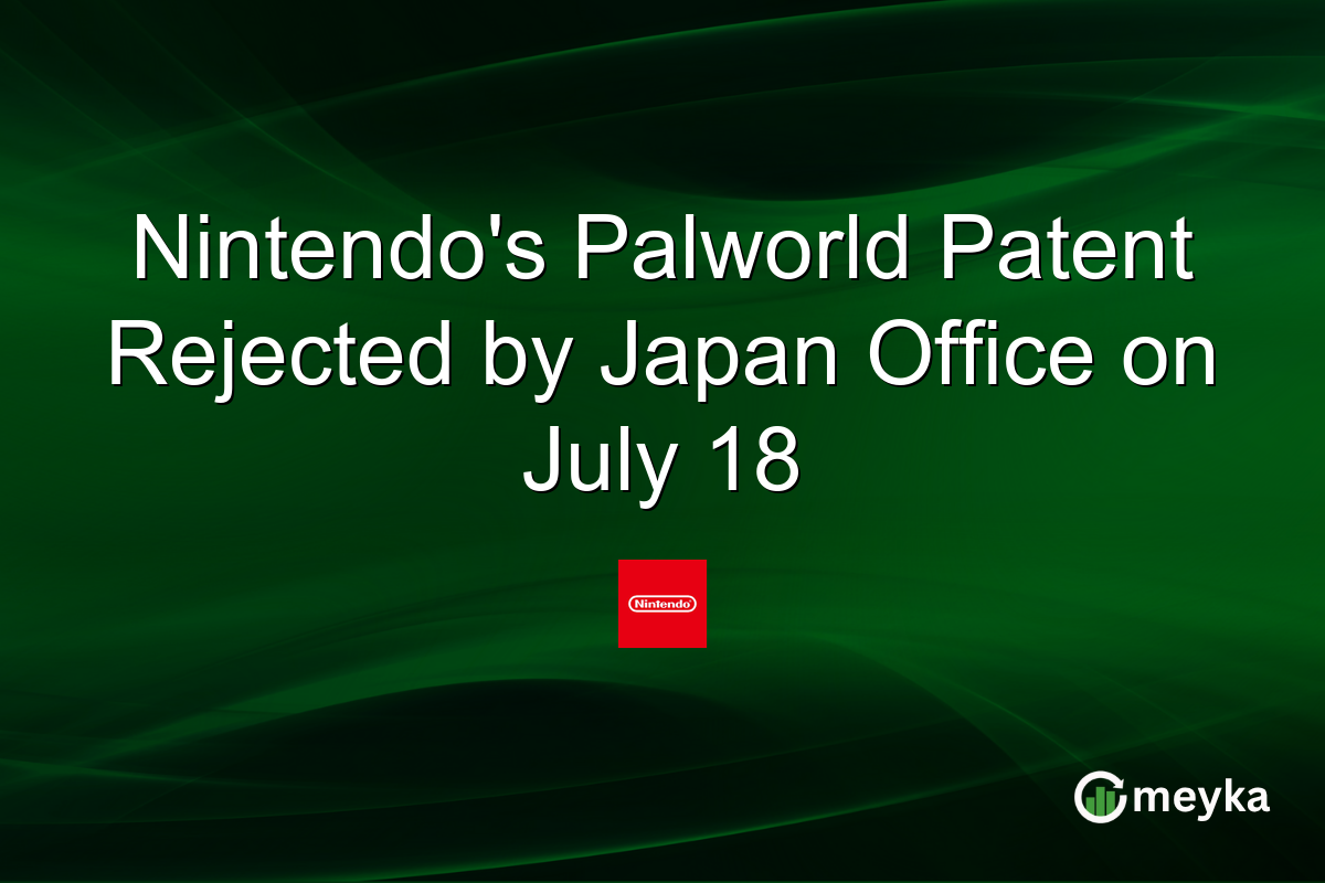 Nintendo’s Palworld Patent Rejected by Japan Office on July 18