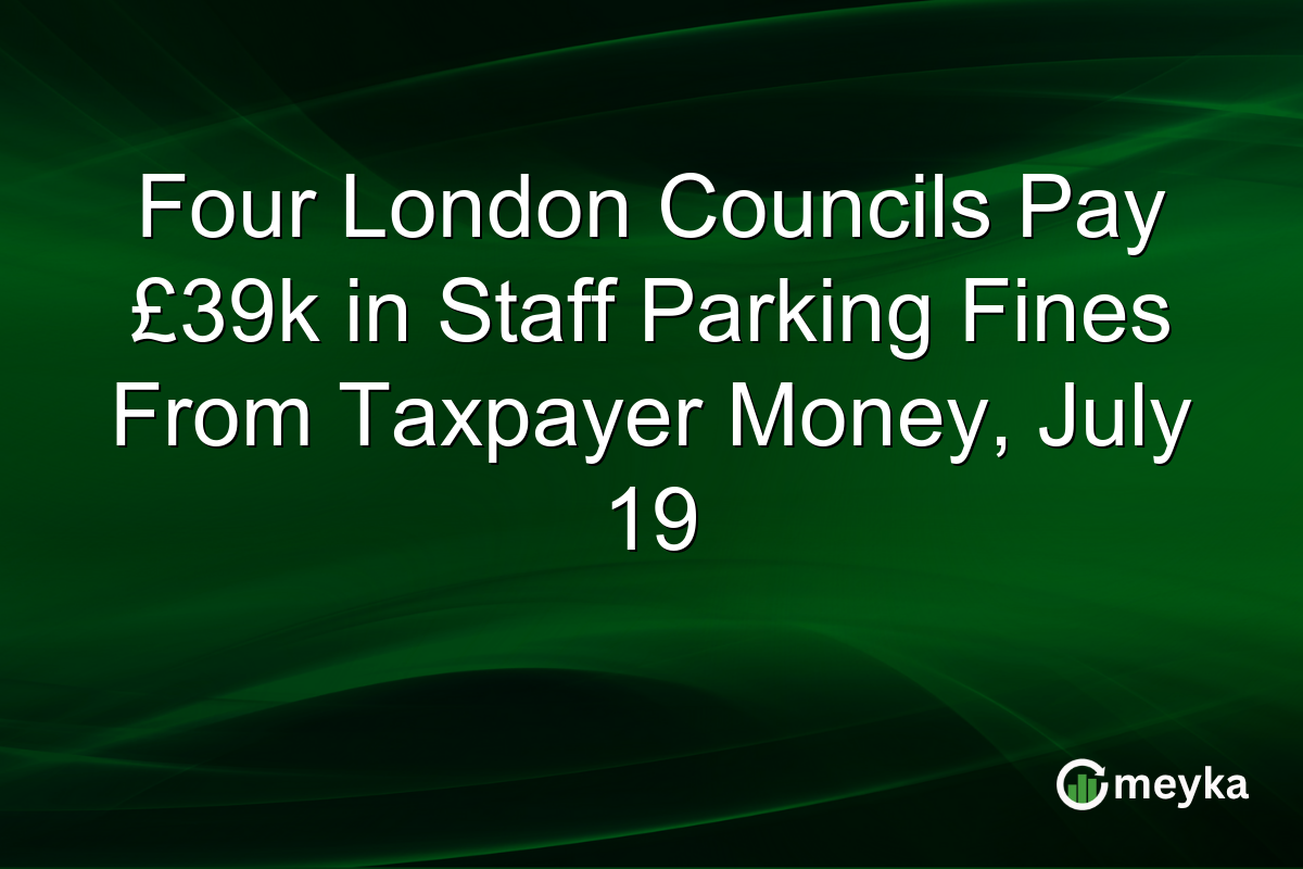 Four London Councils Pay £39k in Staff Parking Fines From Taxpayer Money, July 19
