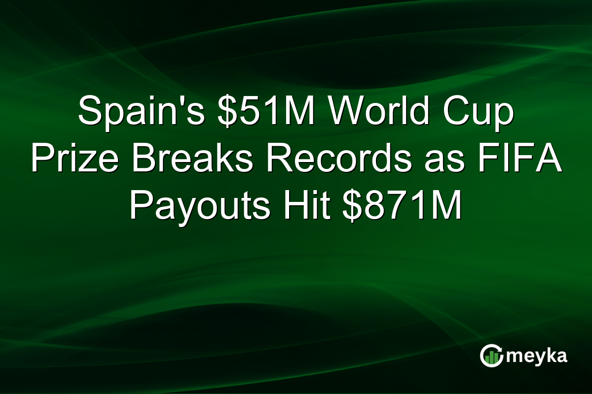 Spain’s $51M World Cup Prize Breaks Records as FIFA Payouts Hit $871M