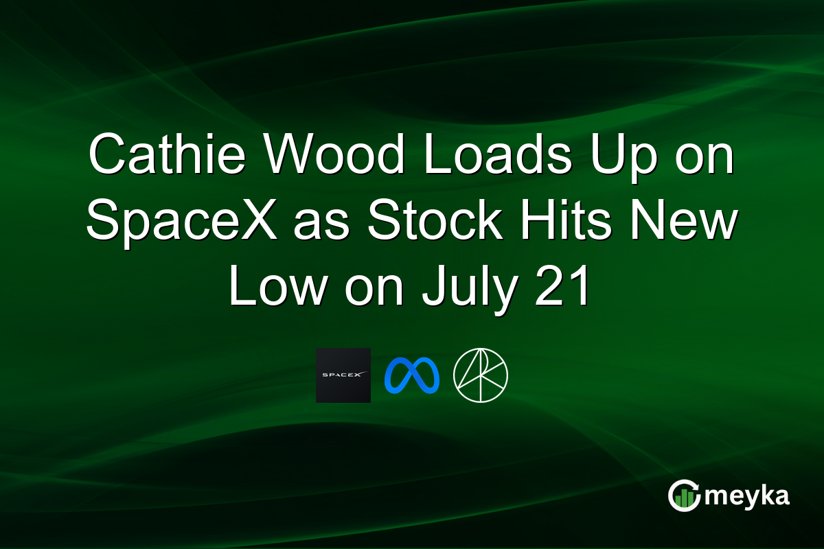 Cathie Wood Loads Up on SpaceX as Stock Hits New Low on July 21