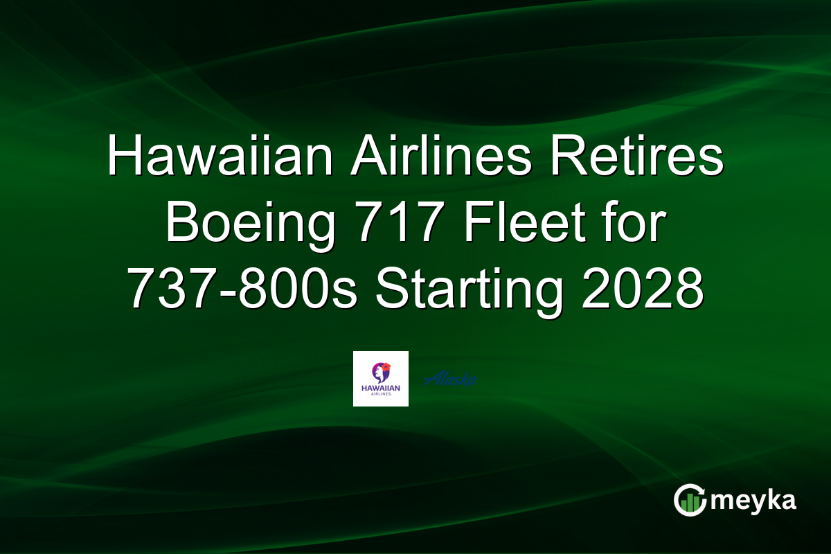 Hawaiian Airlines Retires Boeing 717 Fleet for 737-800s Starting 2028