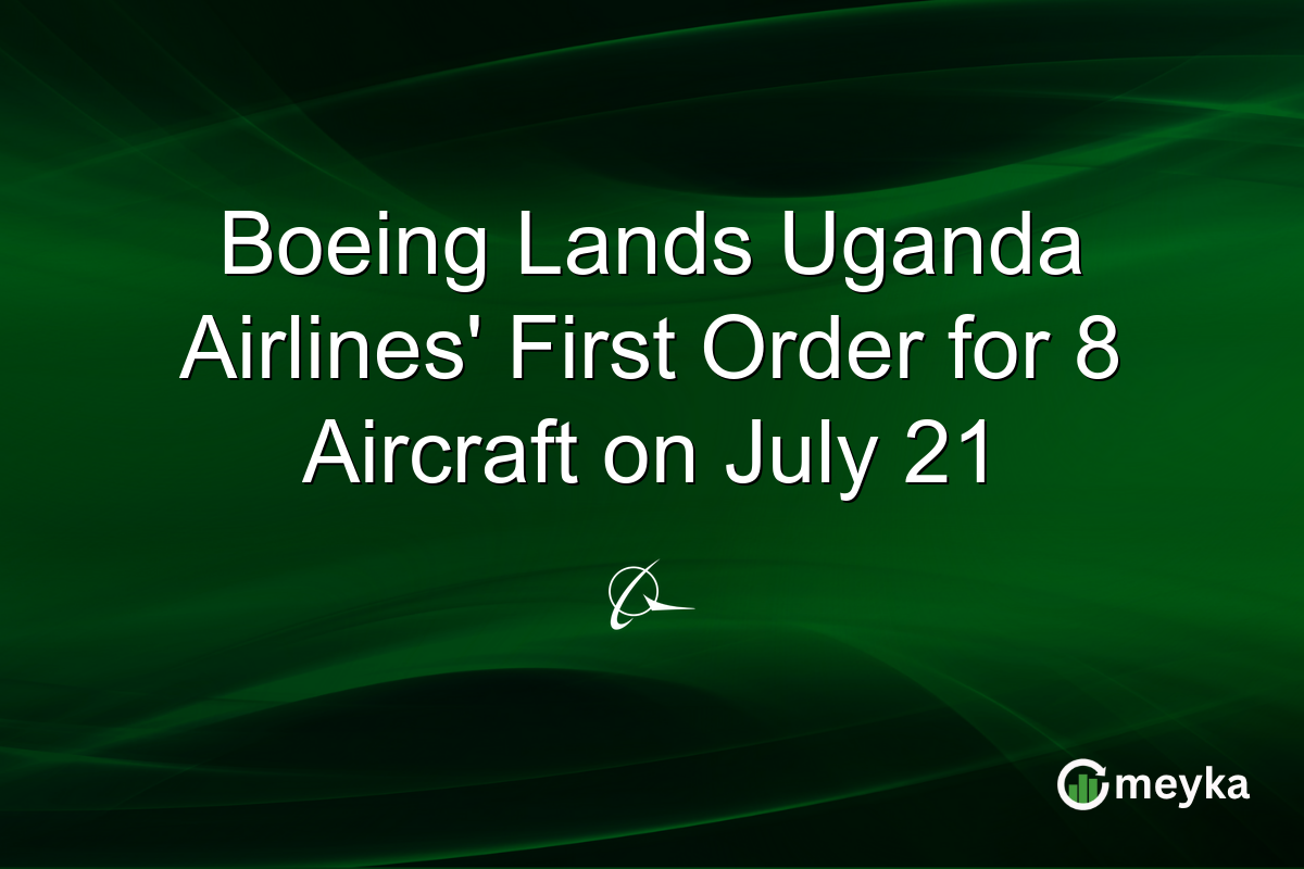 Boeing Lands Uganda Airlines’ First Order for 8 Aircraft on July 21