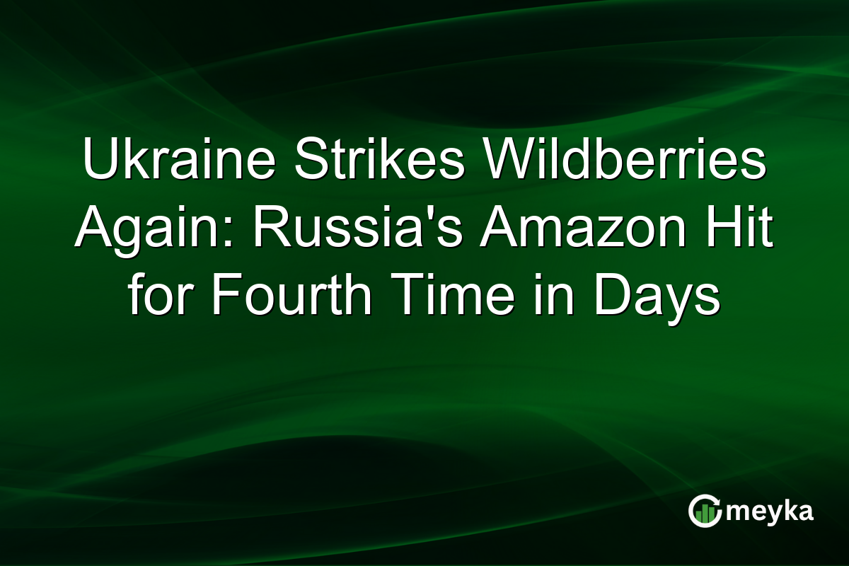 Ukraine Strikes Wildberries Again: Russia’s Amazon Hit for Fourth Time in Days