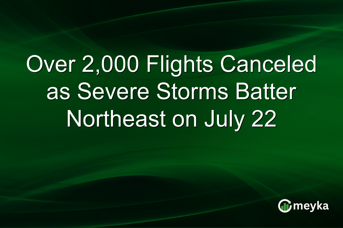 Over 2,000 Flights Canceled as Severe Storms Batter Northeast on July 22