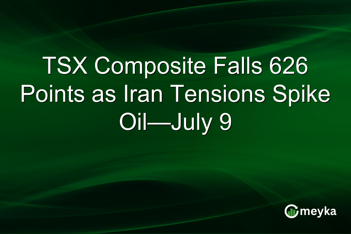 TSX Composite Falls 626 Points as Iran Tensions Spike Oil—July 9