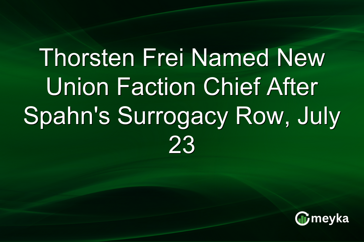 Thorsten Frei Named New Union Faction Chief After Spahn’s Surrogacy Row, July 23