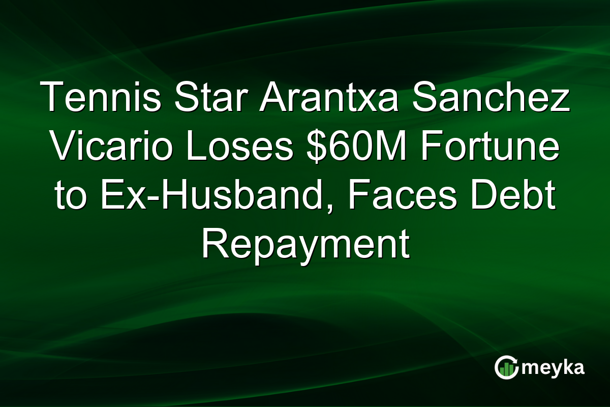 Tennis Star Arantxa Sanchez Vicario Loses $60M Fortune to Ex-Husband, Faces Debt Repayment