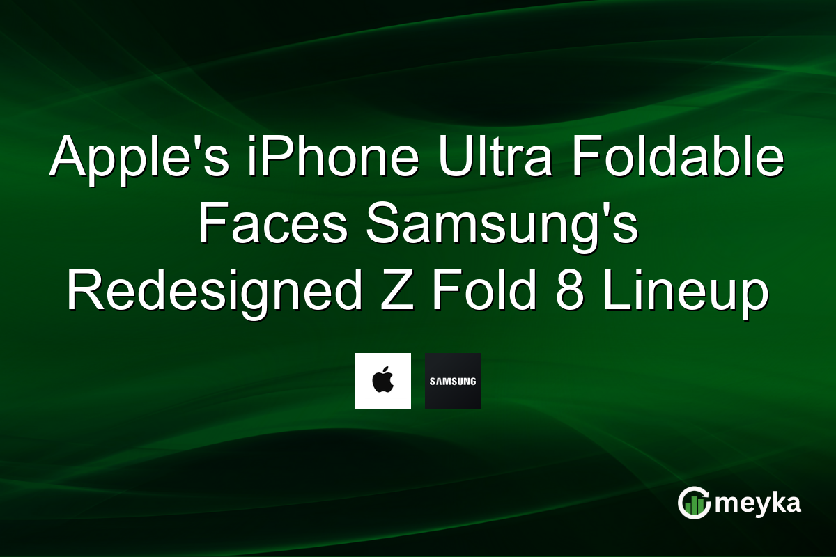 Apple’s iPhone Ultra Foldable Faces Samsung’s Redesigned Z Fold 8 Lineup
