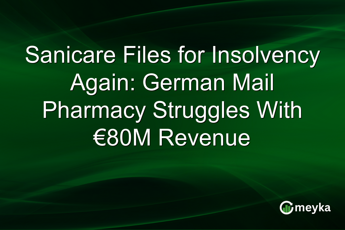 Sanicare Files for Insolvency Again: German Mail Pharmacy Struggles With €80M Revenue