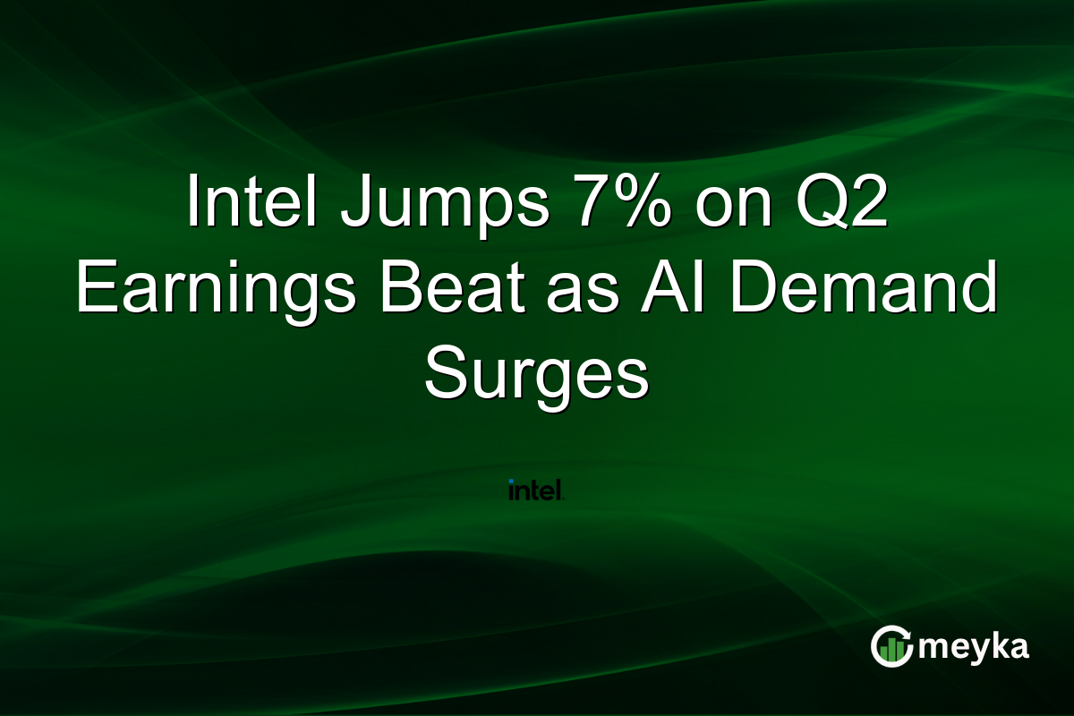 Intel Jumps 7% on Q2 Earnings Beat as AI Demand Surges