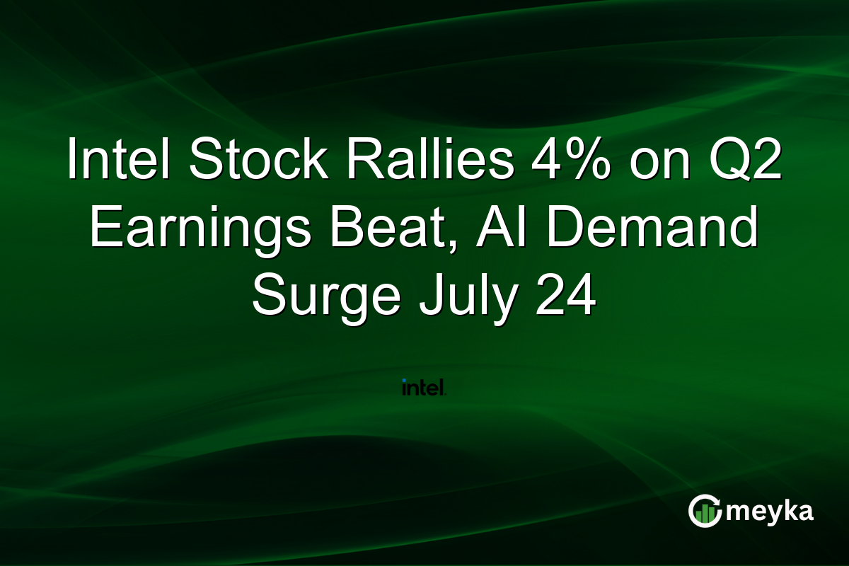 Intel Stock Rallies 4% on Q2 Earnings Beat, AI Demand Surge July 24