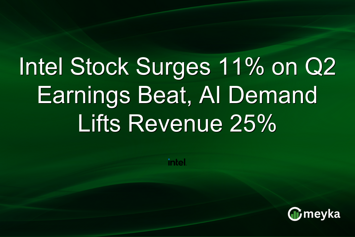 Intel Stock Surges 11% on Q2 Earnings Beat, AI Demand Lifts Revenue 25%