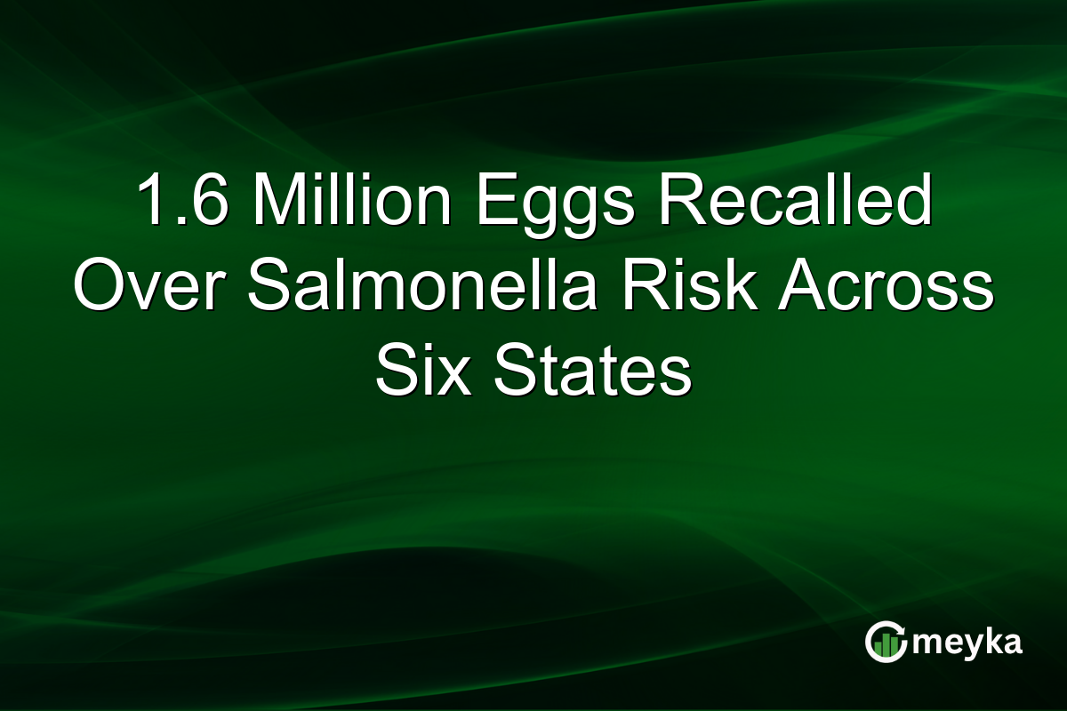 1.6 Million Eggs Recalled Over Salmonella Risk Across Six States