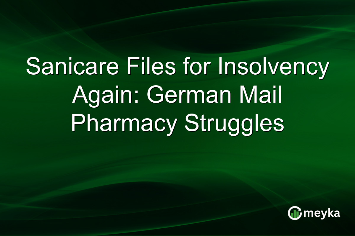 Sanicare Files for Insolvency Again: German Mail Pharmacy Struggles
