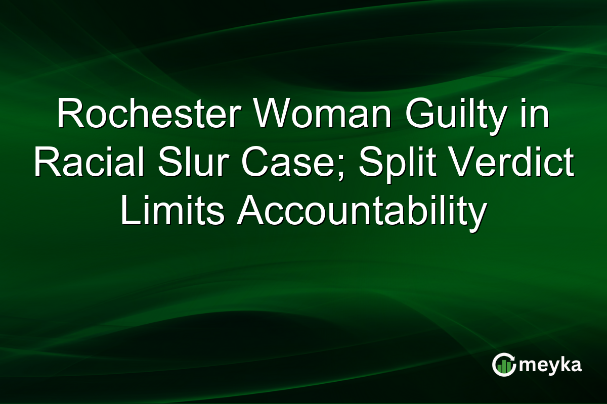 Rochester Woman Guilty in Racial Slur Case; Split Verdict Limits Accountability