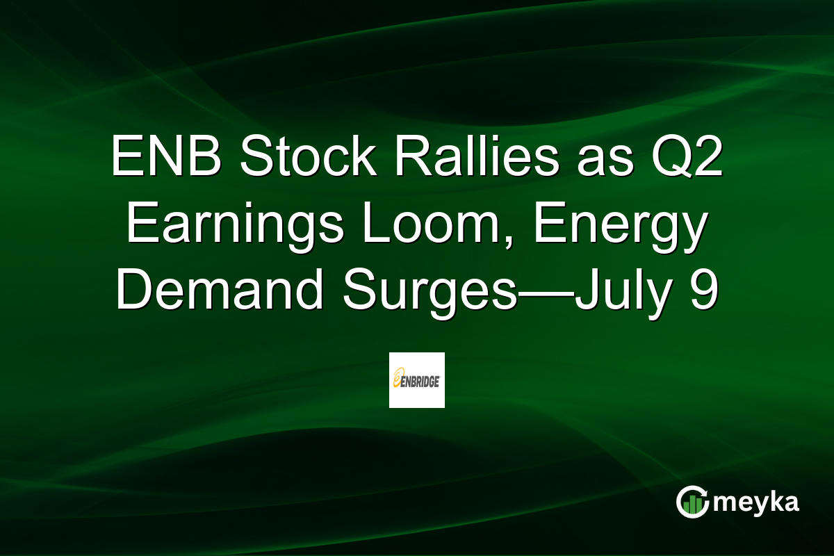 ENB Stock Rallies as Q2 Earnings Loom, Energy Demand Surges—July 9
