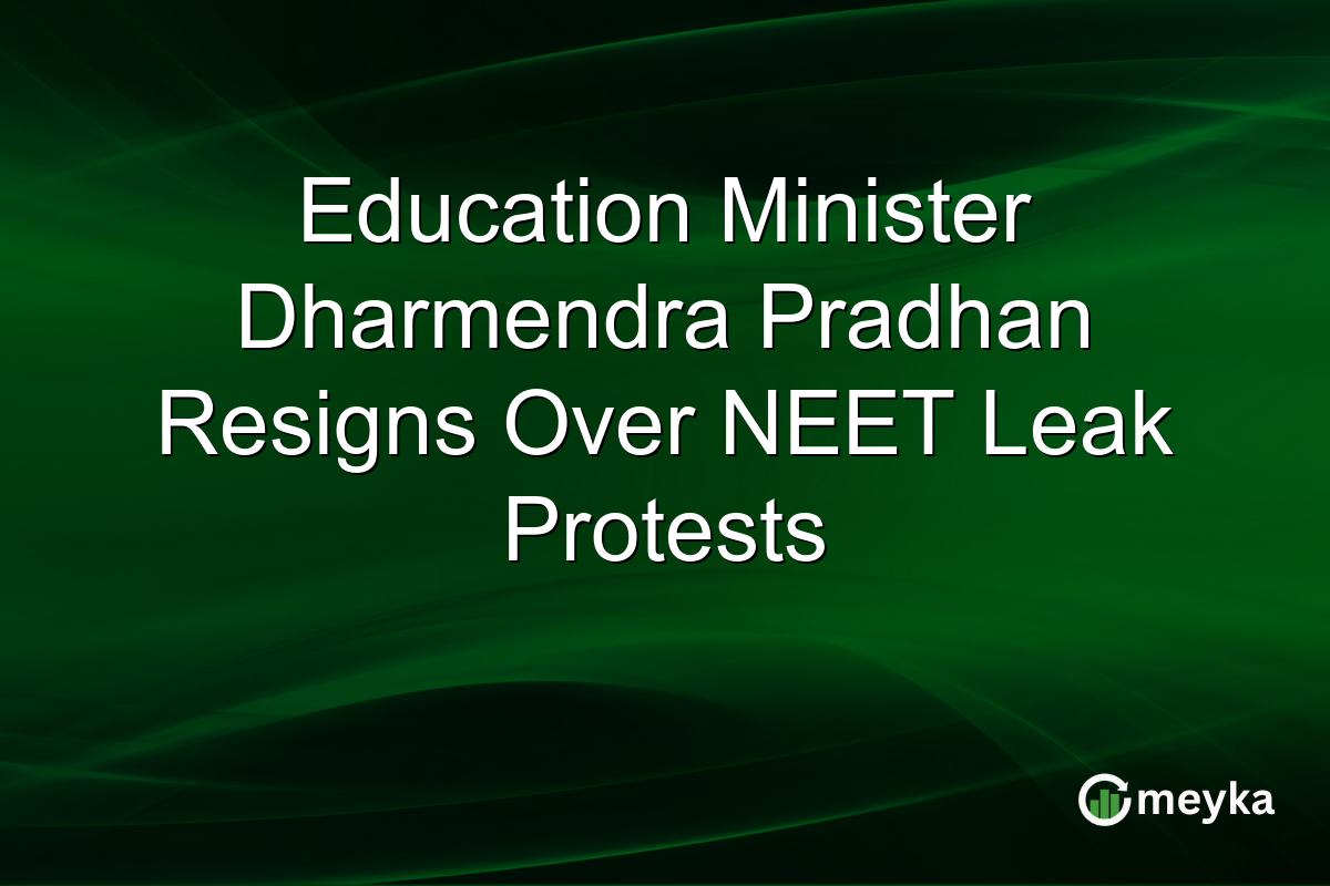 Education Minister Dharmendra Pradhan Resigns Over NEET Leak Protests
