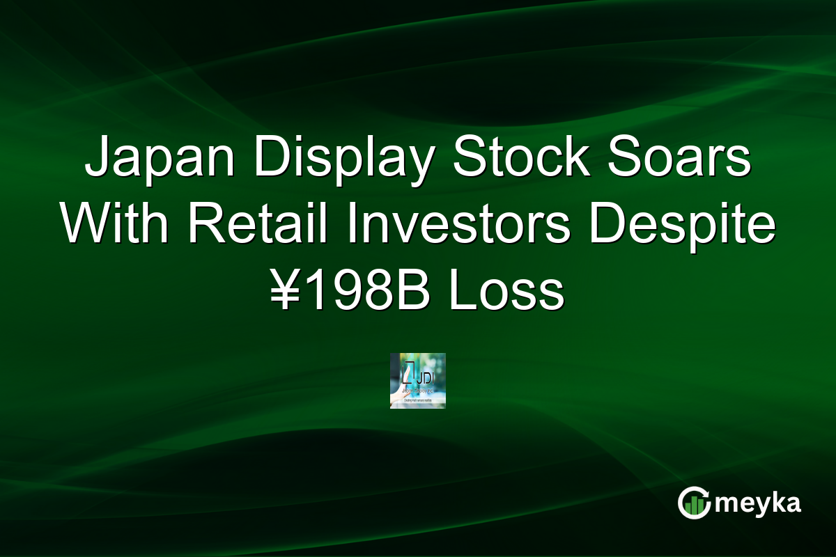 Japan Display Stock Soars With Retail Investors Despite ¥198B Loss