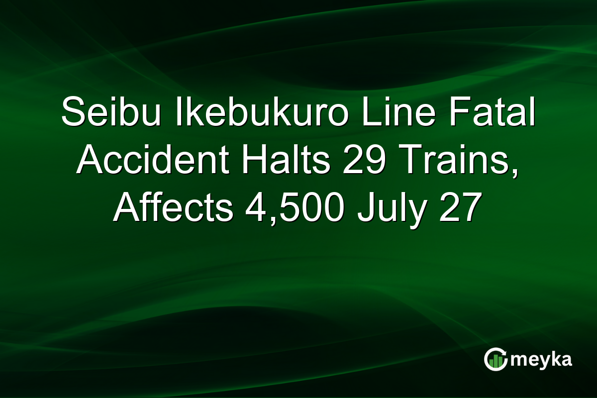 Seibu Ikebukuro Line Fatal Accident Halts 29 Trains, Affects 4,500 July 27